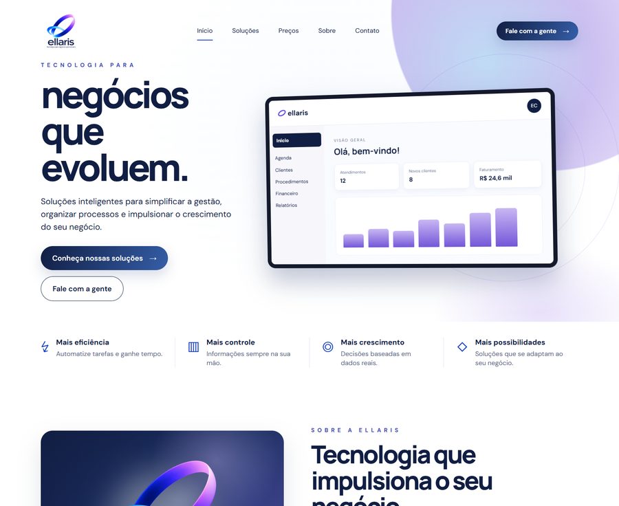 Prévia do site ellaris.com.br